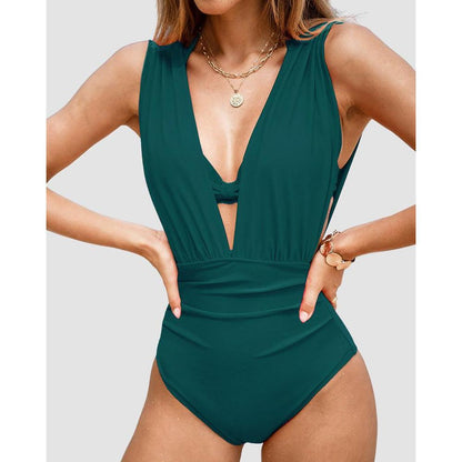 Jodie - Luxury Shaping Swimsuit with Deep V-Neck