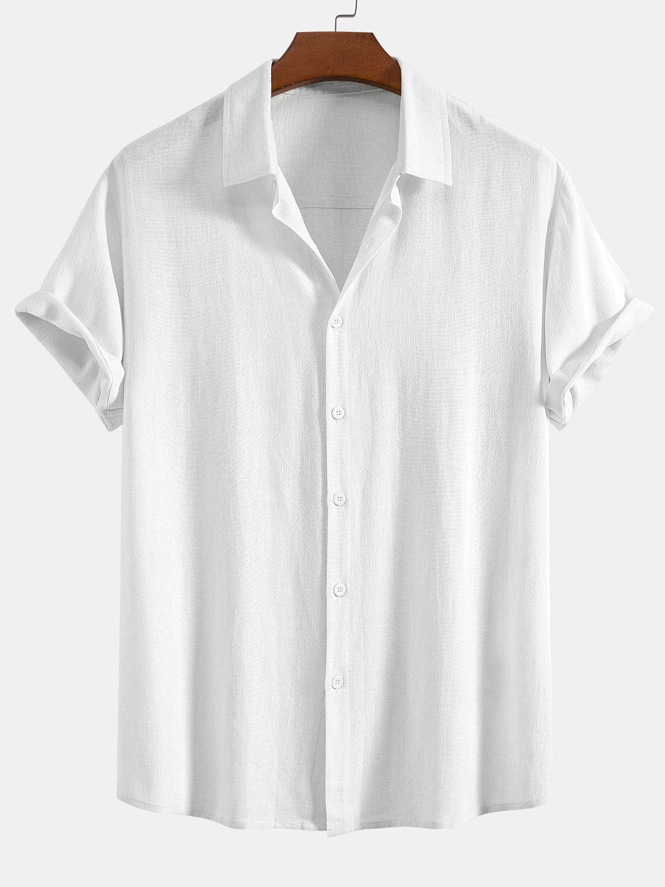 Hamish - Linen Rayon Blend Button Up Shirt