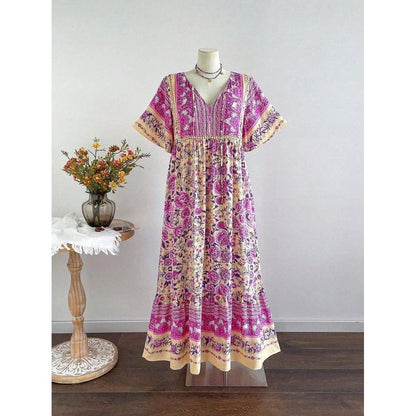 Marnie - Boho Floral Maxi Dress – Plus Size