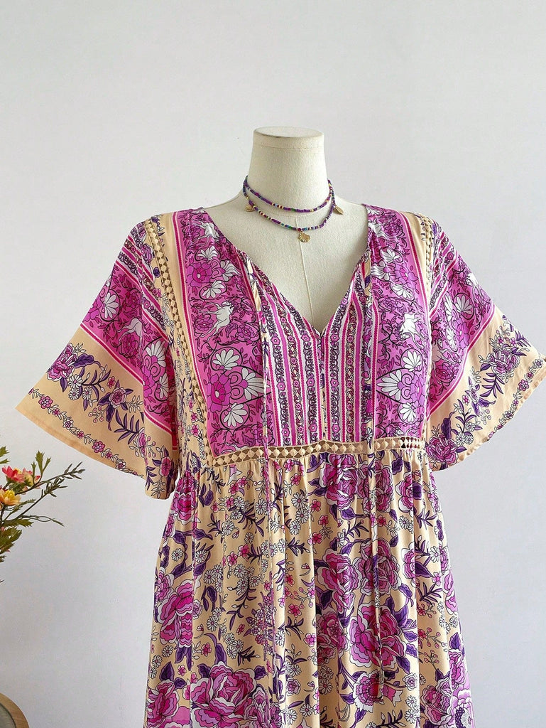 Marnie - Boho Floral Maxi Dress – Plus Size