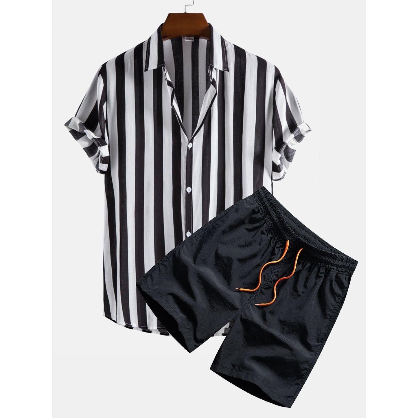 Nathan - Wide Stripes Shirts & Swim Shorts