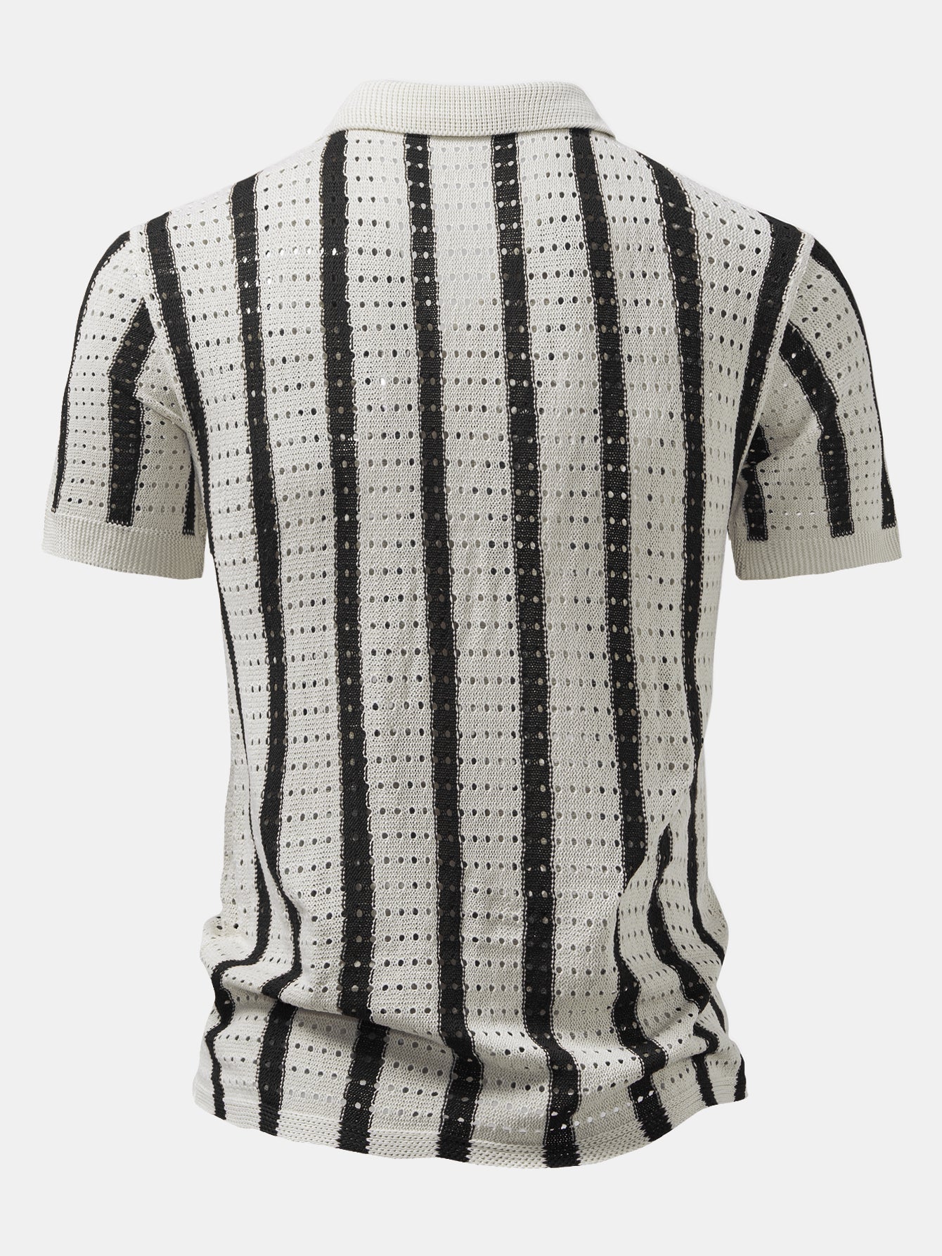 Toby - Stripe Eyelet Knitted Shirt