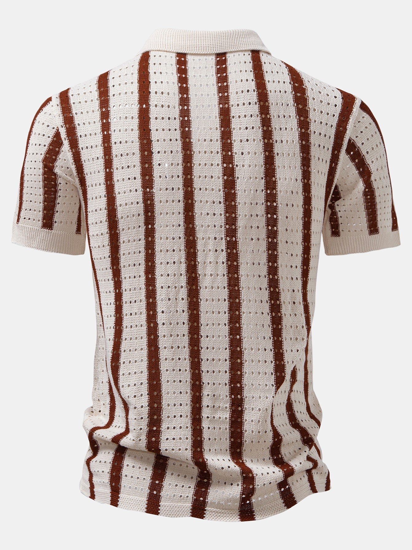 Toby - Stripe Eyelet Knitted Shirt