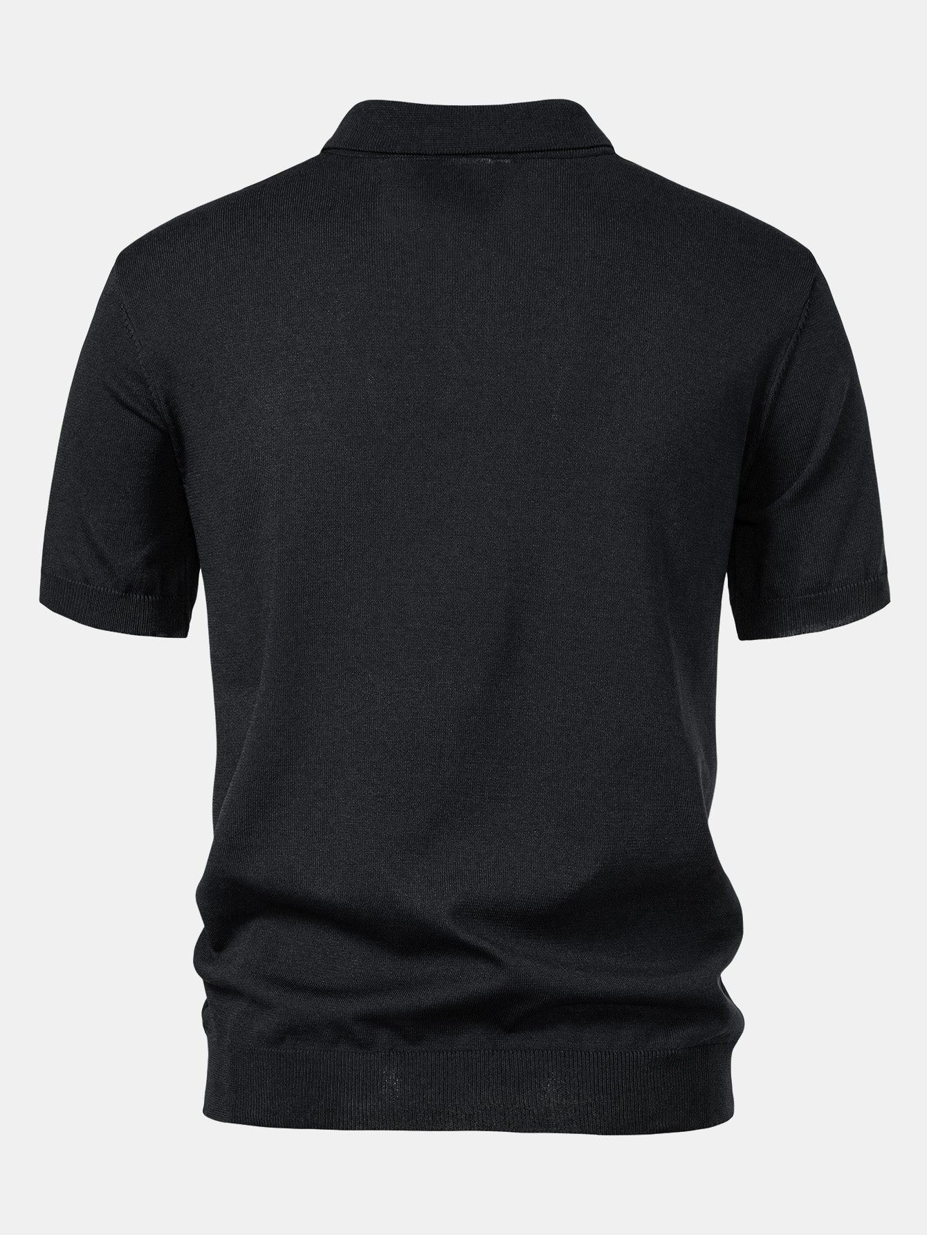 Cooper - Stripe Jacquard Knit Polo Shirt & Straight Leg Ribbed Pants