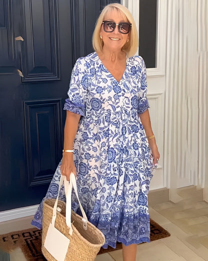 Sunny | Graceful V-Neck Floral