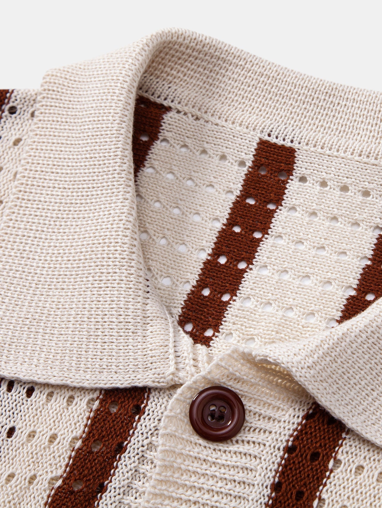 Toby - Stripe Eyelet Knitted Shirt