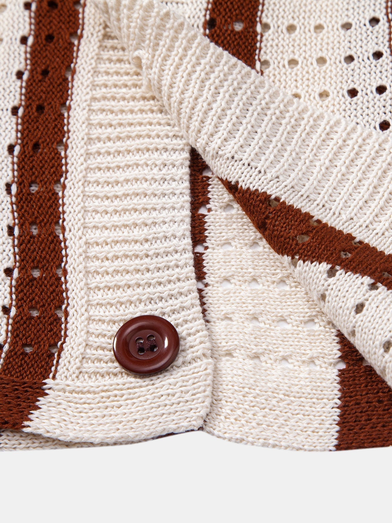 Toby - Stripe Eyelet Knitted Shirt