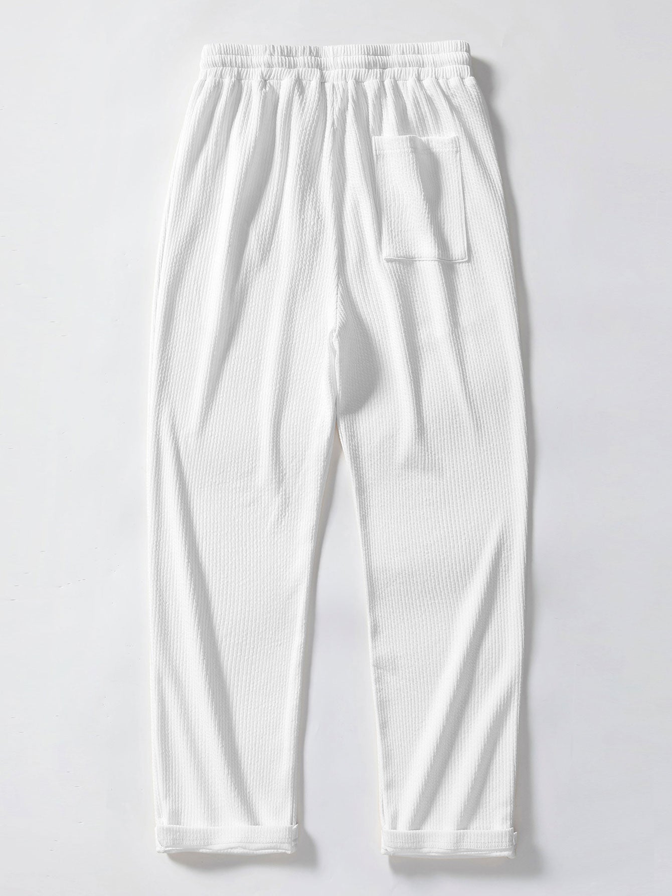 Cooper - Stripe Jacquard Knit Polo Shirt & Straight Leg Ribbed Pants