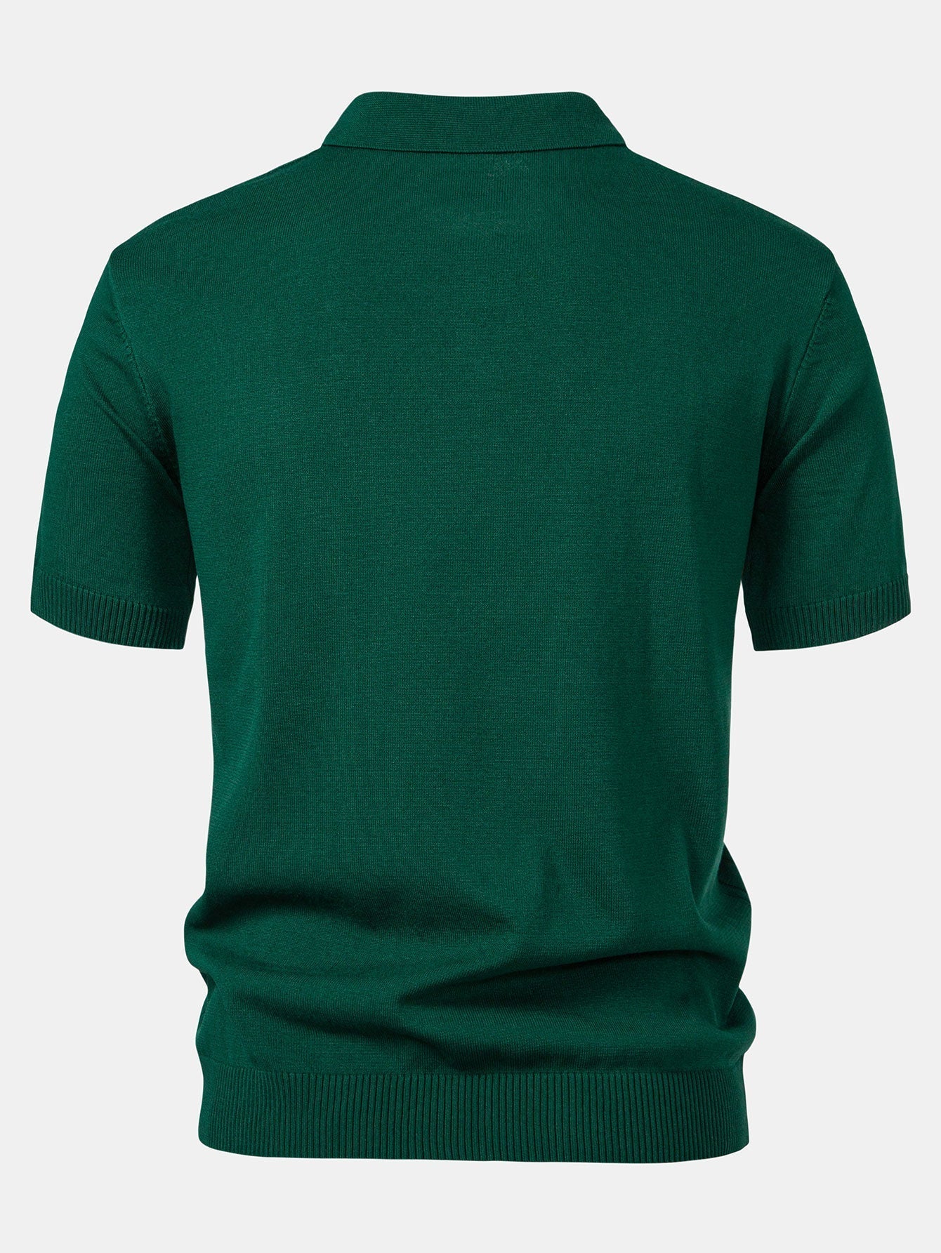 Cooper - Stripe Jacquard Knit Polo Shirt & Straight Leg Ribbed Pants