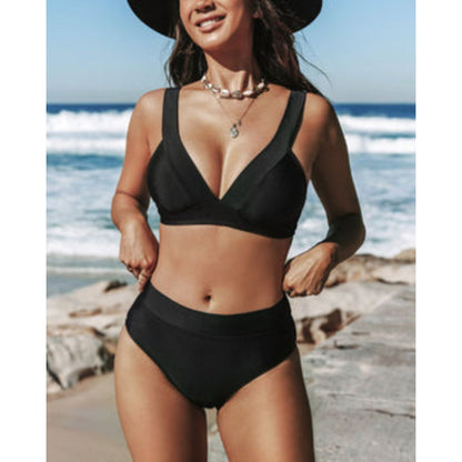 Skye - Solid High Waist Swimsuit