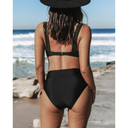 Skye - Solid High Waist Swimsuit