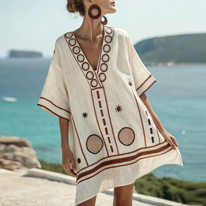 Karina - Elegant and Comfortable Beach Dress for Warm Days