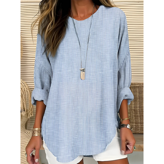 Hannah | Trendy Striped Blouse