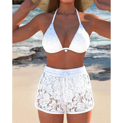 Jacinta | Elegant Solid Lace Bikini Set