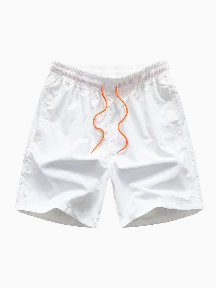 Travis - Striped Stand Collar Shirt & Swim Shorts