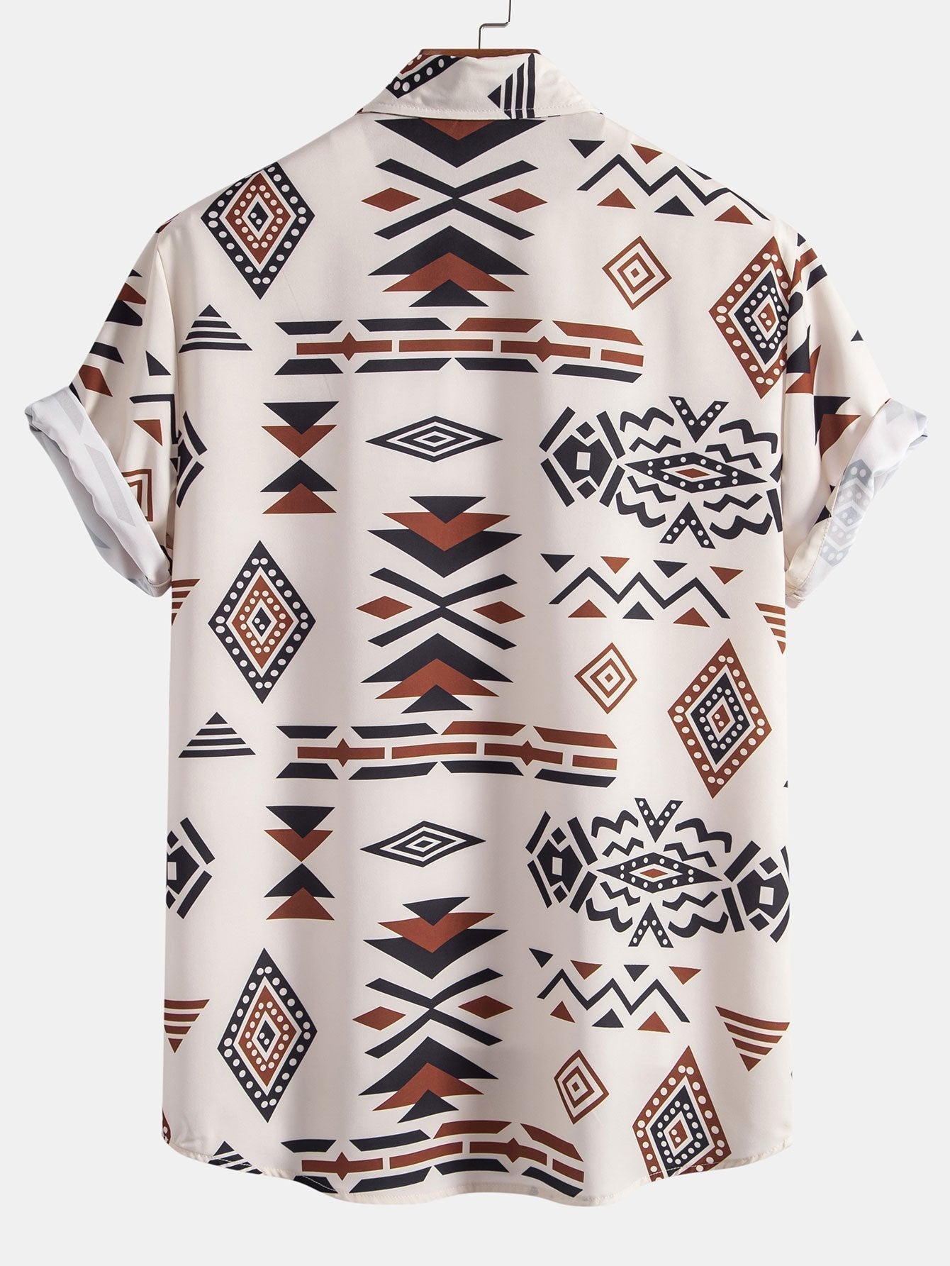 Scott - Aztec Geometric Print Shirt & Swim Shorts