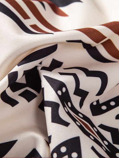 Scott - Aztec Geometric Print Shirt & Swim Shorts