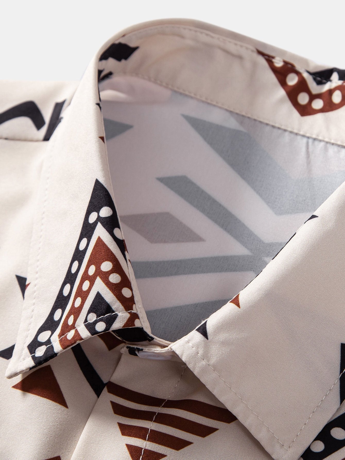 Scott - Aztec Geometric Print Shirt & Swim Shorts