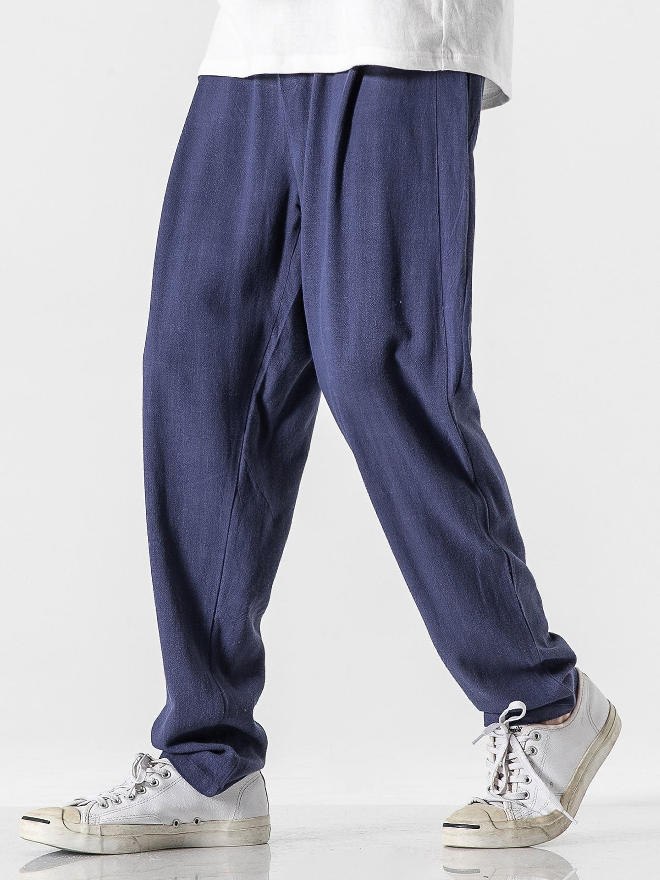 Callum - Relax Fit Linen And Cotton Blend Harem Pants