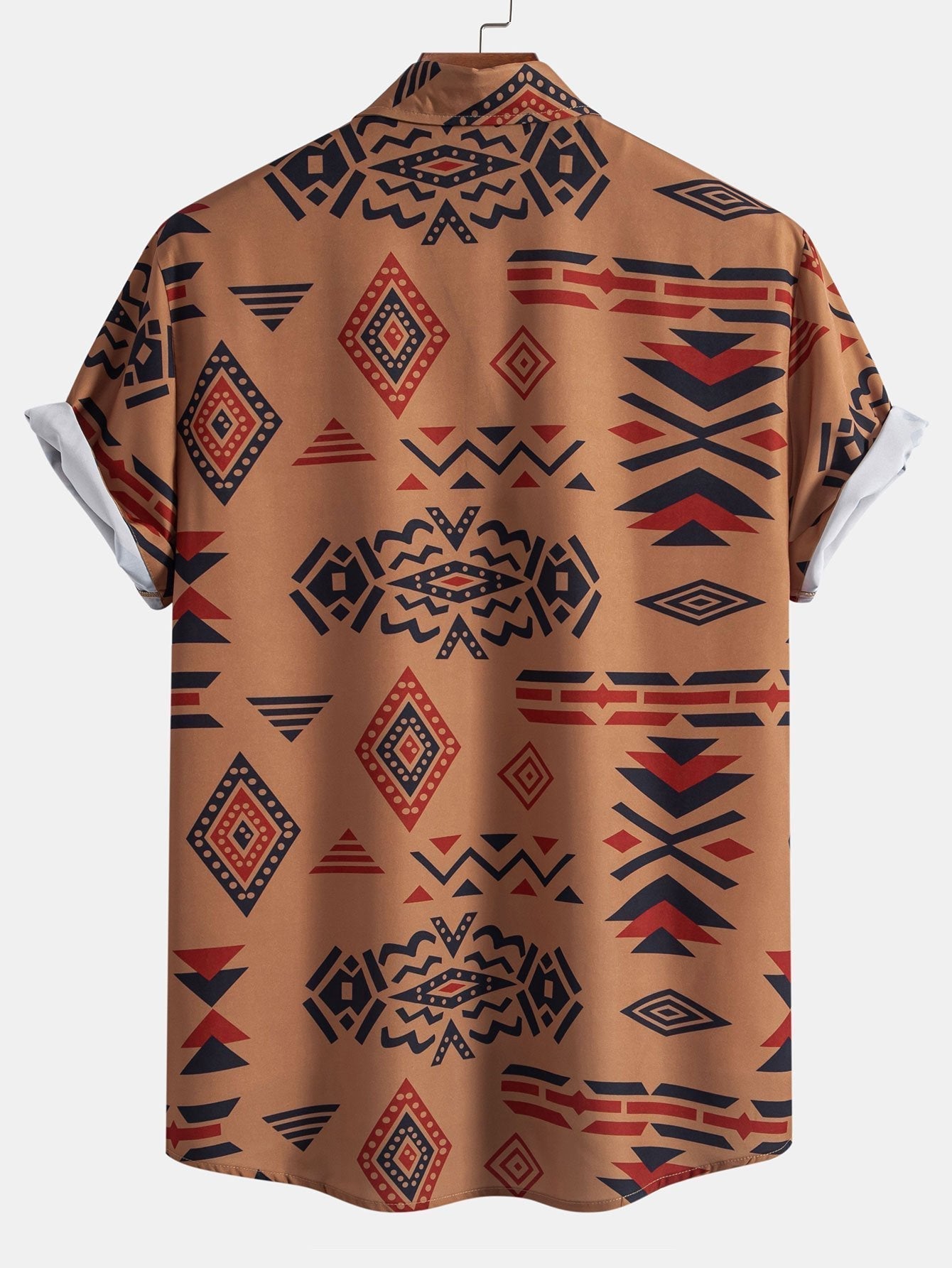 Scott - Aztec Geometric Print Shirt & Swim Shorts